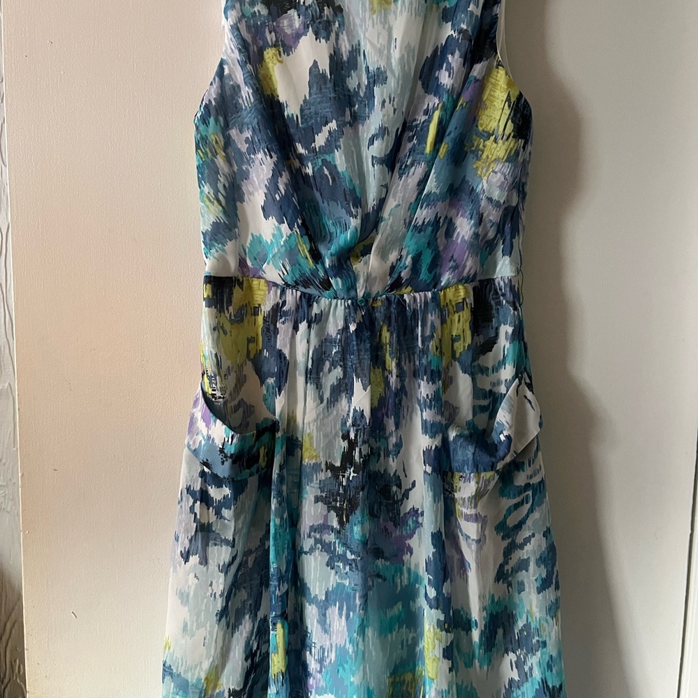 DRESSBARN Multicolor Sleeveless dress with pockets 12